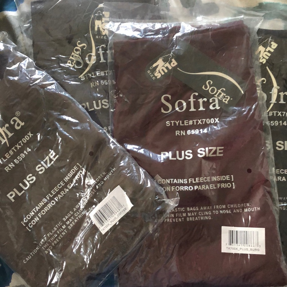 *NEW* (4) pairs of light-fleece lined leggings